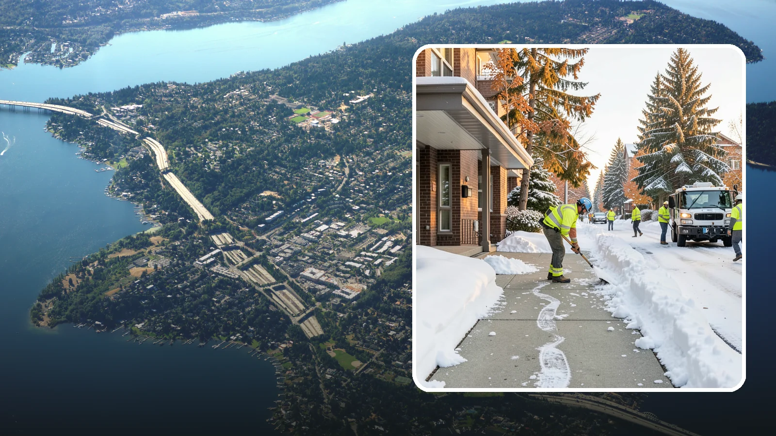 Condominium Sidewalk Clearing in Mercer Island, King County, WA - Common-area walkway clearing for Western Washington condominium associations that keeps shared entries and connector paths safe...