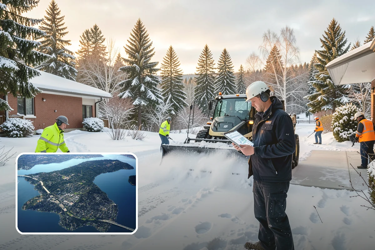 Condominium Sidewalk Clearing in Mercer Island, King County, WA - Fulfills the board's common-area maintenance obligation cleanly