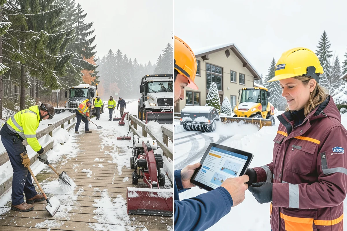 Condominium Sidewalk Clearing in Monroe, Snohomish County, WA - Review association maps to identify all common-element walkways