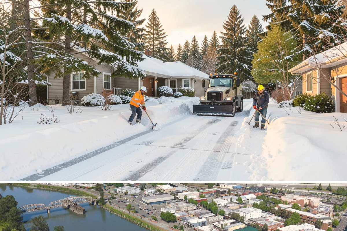 Condominium Sidewalk Clearing in Mount Vernon, Skagit County, WA - Condo associations see the greatest need from late fall through February, when freezing rain and refreeze cycles glaze shared...