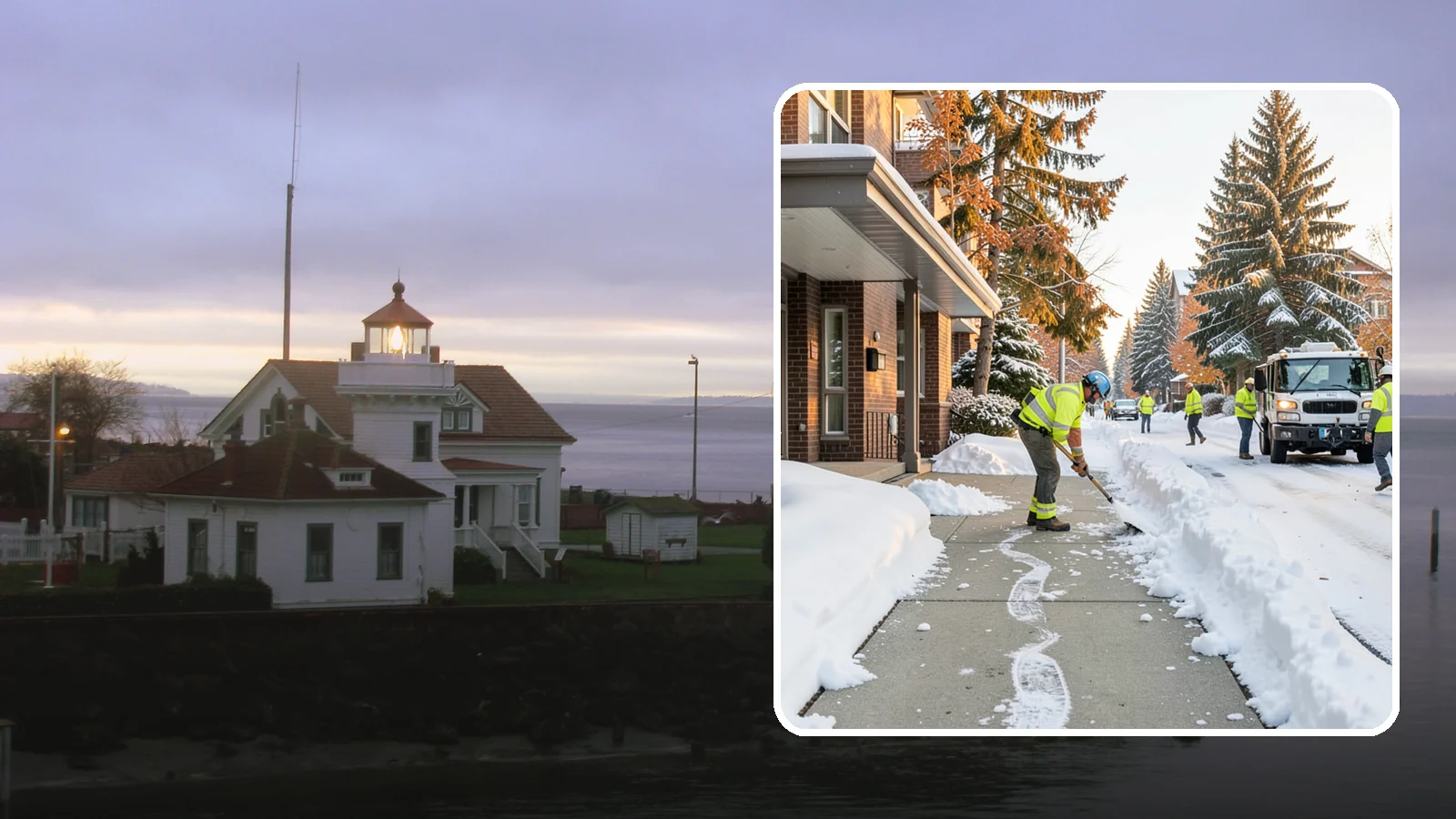 Condominium Sidewalk Clearing in Mukilteo, Snohomish County, WA - Common-area walkway clearing for Western Washington condominium associations that keeps shared entries and connector paths safe...