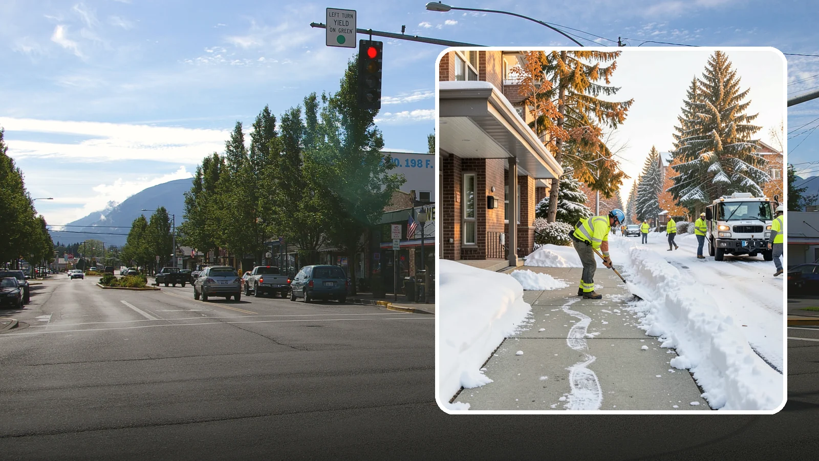 Condominium Sidewalk Clearing in North Bend, King County, WA - Common-area walkway clearing for Western Washington condominium associations that keeps shared entries and connector paths safe...