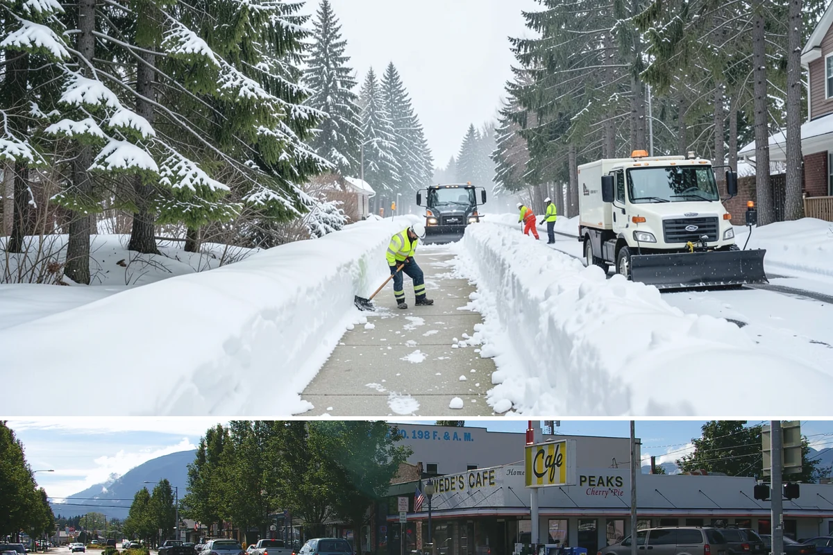 Condominium Sidewalk Clearing in North Bend, King County, WA - Condo associations see the greatest need from late fall through February, when freezing rain and refreeze cycles glaze shared...