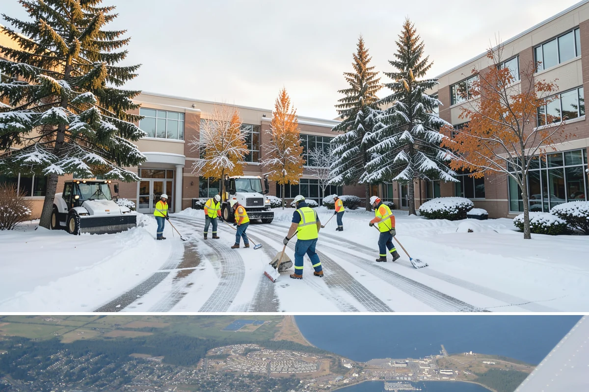 Condominium Sidewalk Clearing in Oak Harbor, Island County, WA - Condo associations see the greatest need from late fall through February, when freezing rain and refreeze cycles glaze shared...