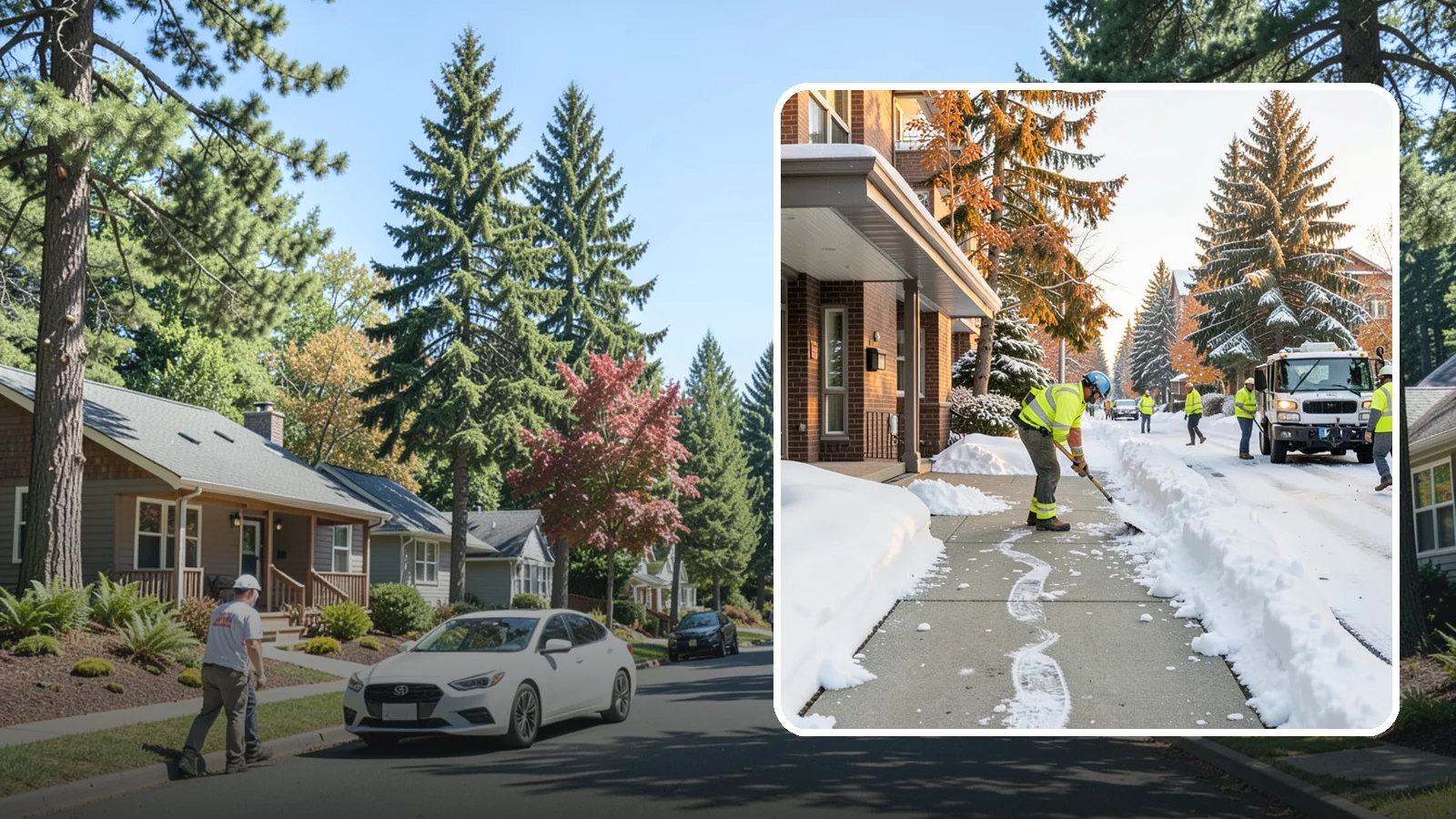 Condominium Sidewalk Clearing in Orting, Pierce County, WA - Common-area walkway clearing for Western Washington condominium associations that keeps shared entries and connector paths safe...