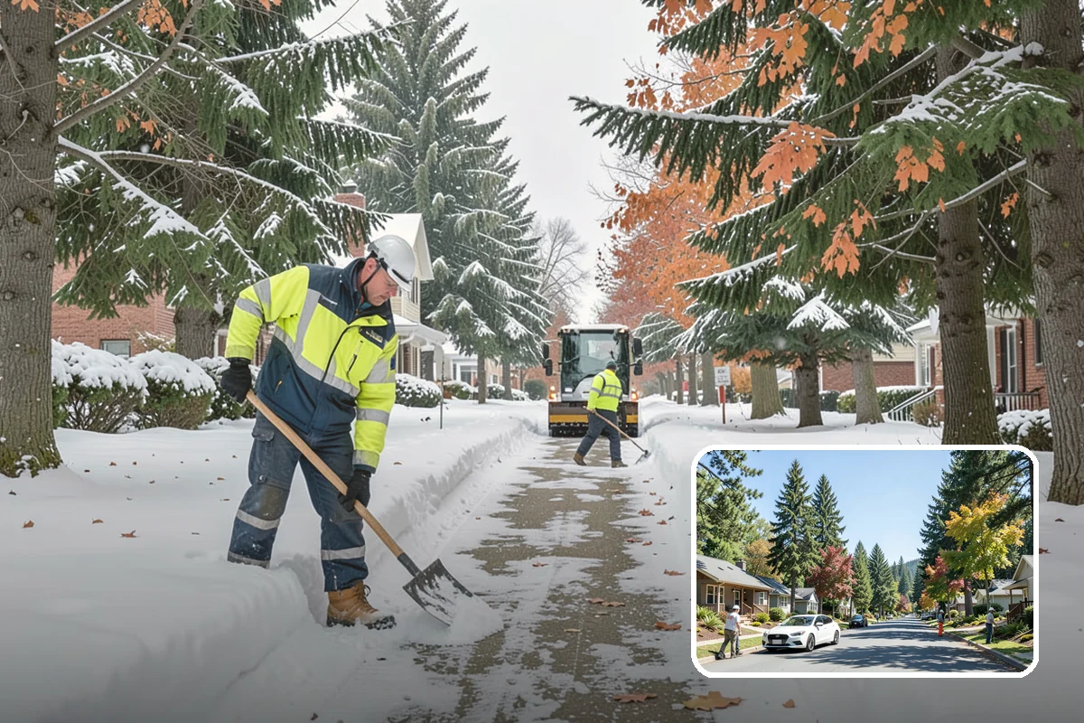Condominium Sidewalk Clearing in Orting, Pierce County, WA - Fulfills the board's common-area maintenance obligation cleanly