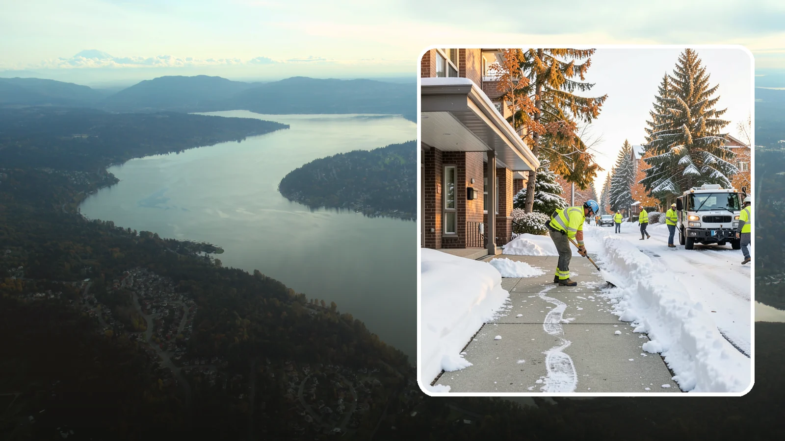 Condominium Sidewalk Clearing in Sammamish, King County, WA - Common-area walkway clearing for Western Washington condominium associations that keeps shared entries and connector paths safe...