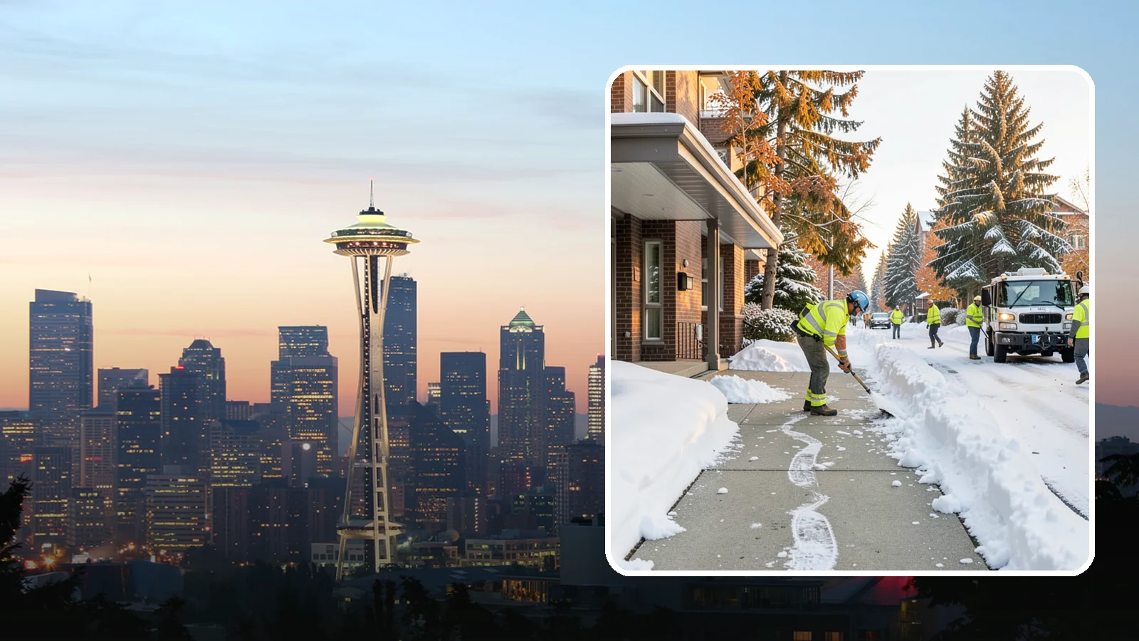 Condominium Sidewalk Clearing in Seattle, King County, WA - Common-area walkway clearing for Western Washington condominium associations that keeps shared entries and connector paths safe...