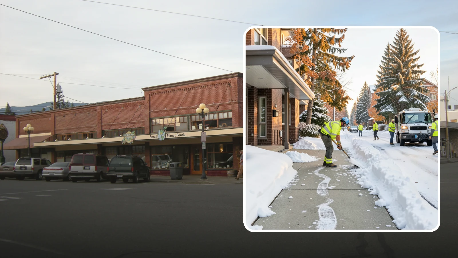 Condominium Sidewalk Clearing in Sedro-Woolley, Skagit County, WA - Common-area walkway clearing for Western Washington condominium associations that keeps shared entries and connector paths safe...