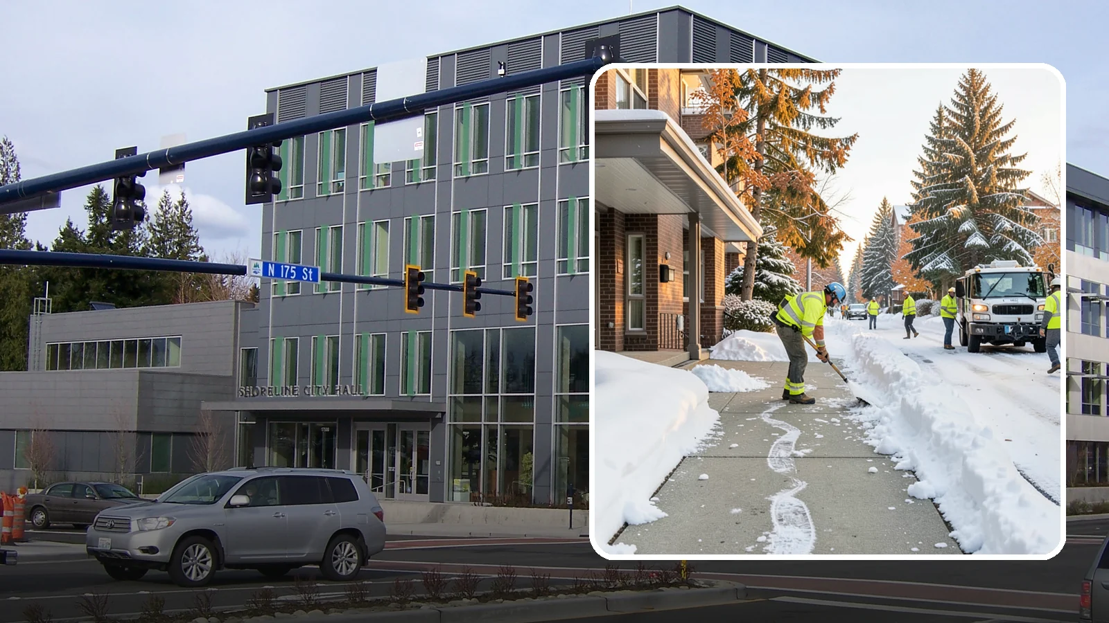 Condominium Sidewalk Clearing in Shoreline, King County, WA - Common-area walkway clearing for Western Washington condominium associations that keeps shared entries and connector paths safe...