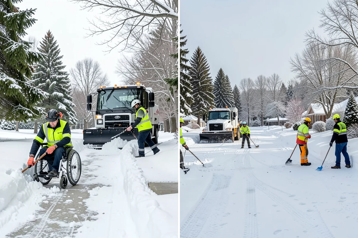 Condominium Sidewalk Clearing in Shoreline, King County, WA - Review association maps to identify all common-element walkways