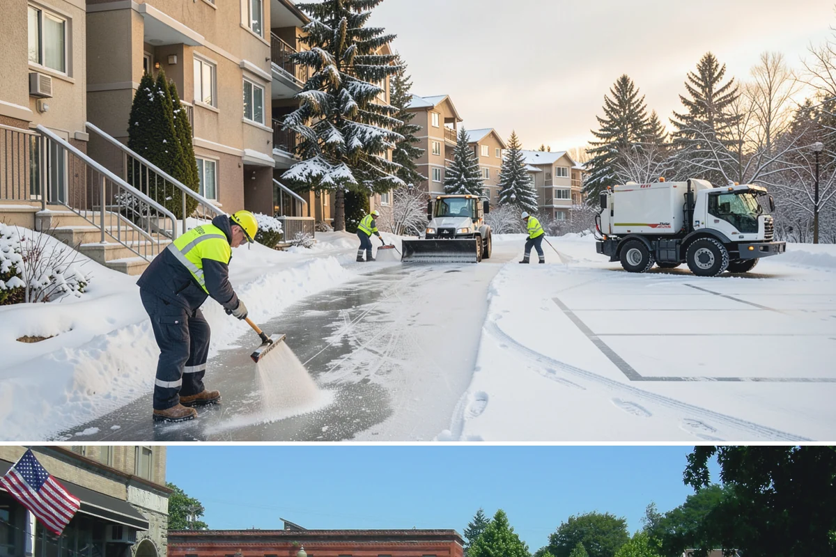 Condominium Sidewalk Clearing in Snohomish, Snohomish County, WA - Condo associations see the greatest need from late fall through February, when freezing rain and refreeze cycles glaze shared...