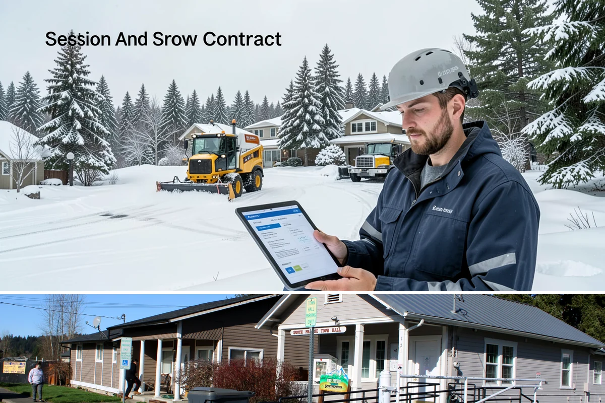 Condominium Sidewalk Clearing in South Prairie, Pierce County, WA - Condo associations see the greatest need from late fall through February, when freezing rain and refreeze cycles glaze shared...