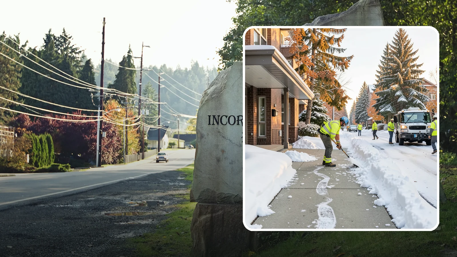 Condominium Sidewalk Clearing in Wilkeson, Pierce County, WA - Common-area walkway clearing for Western Washington condominium associations that keeps shared entries and connector paths safe...