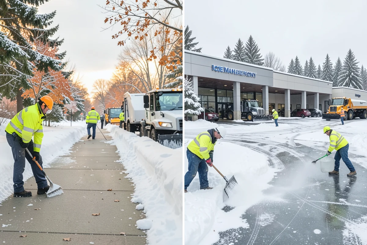 Condominium Snow Plowing in Auburn, King County, WA - Review the site plan to separate deeded stalls from common lanes and visitor parking