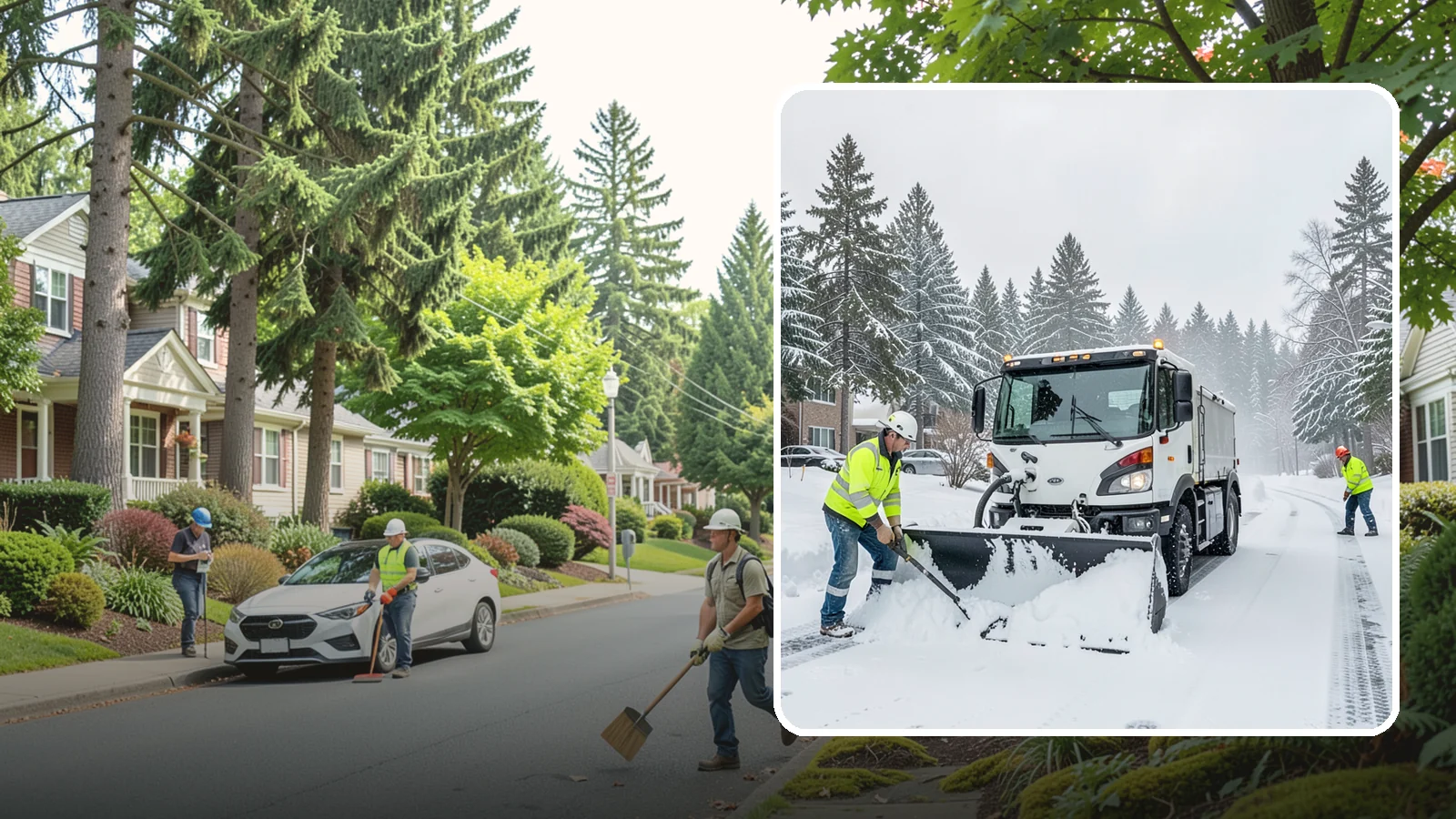 Condominium Snow Plowing in Beaux Arts Village, King County, WA - We plow condominium drive lanes, deeded parking, and entry courts so owners and their guests keep safe footing during a snow...