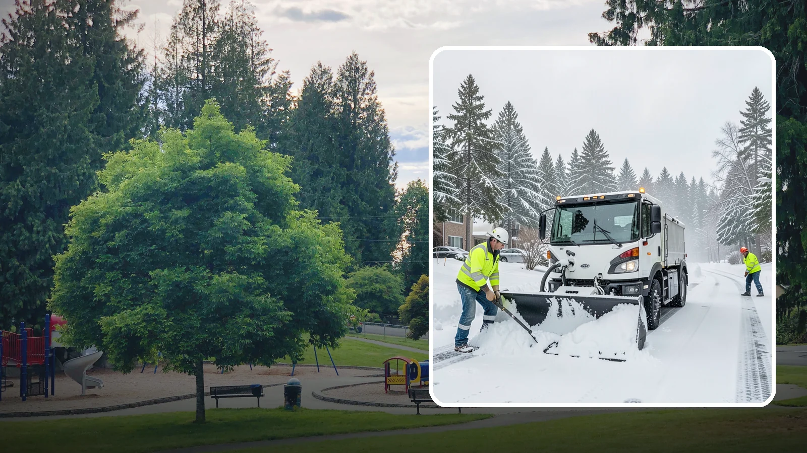 Condominium Snow Plowing in Bonney Lake, Pierce County, WA - We plow condominium drive lanes, deeded parking, and entry courts so owners and their guests keep safe footing during a snow...