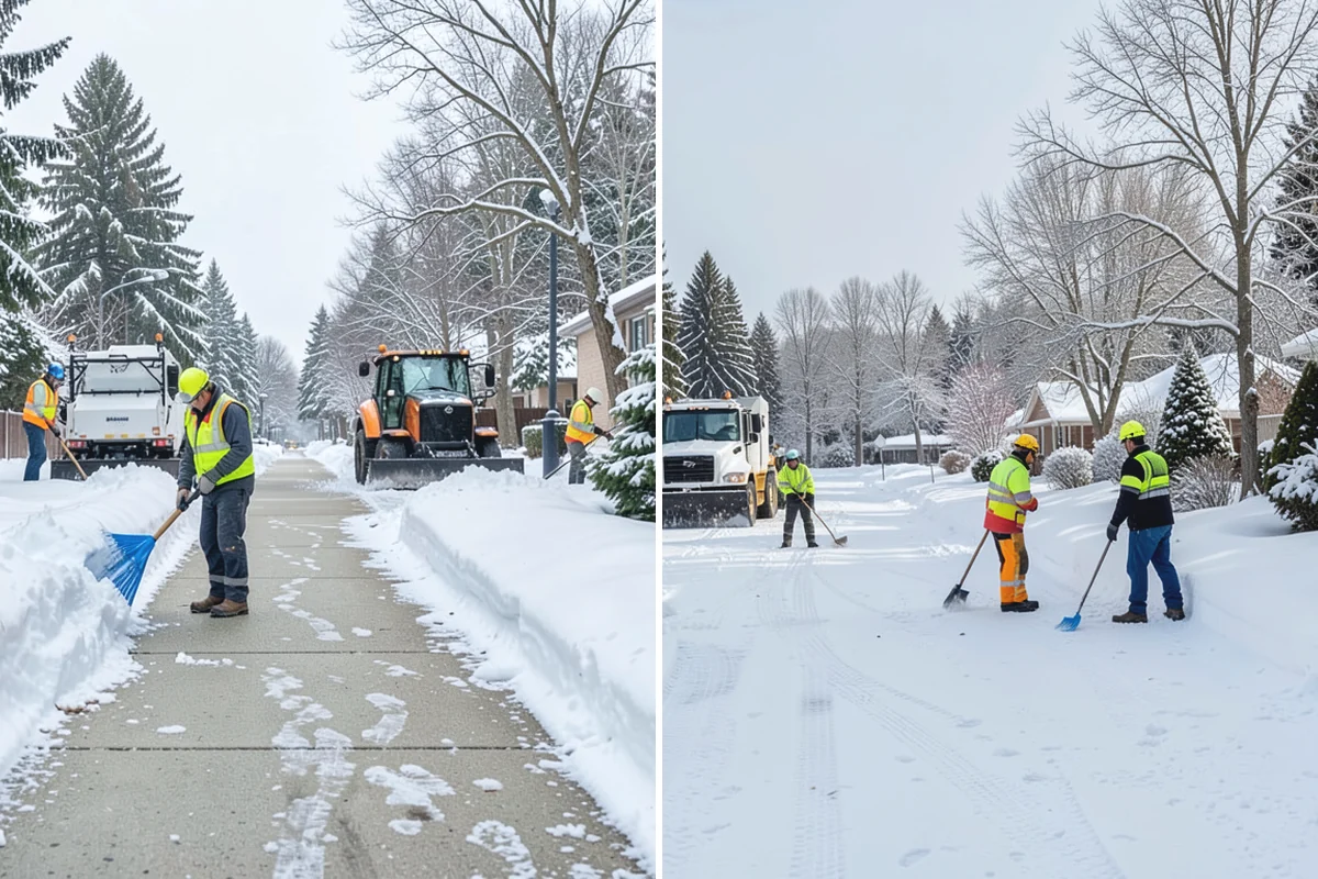 Condominium Snow Plowing in Bonney Lake, Pierce County, WA - Review the site plan to separate deeded stalls from common lanes and visitor parking