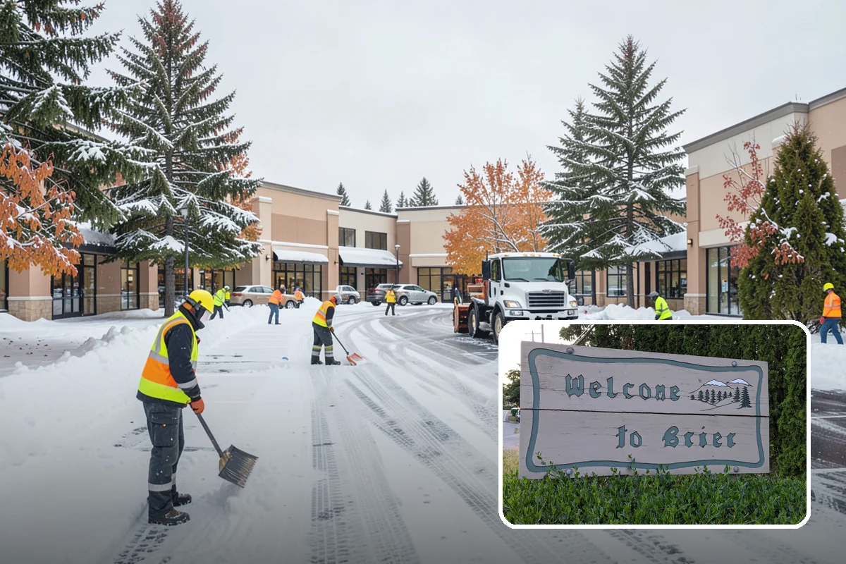 Condominium Snow Plowing in Brier, Snohomish County, WA - Interior drive lanes and visitor stalls cleared without blocking deeded spaces
