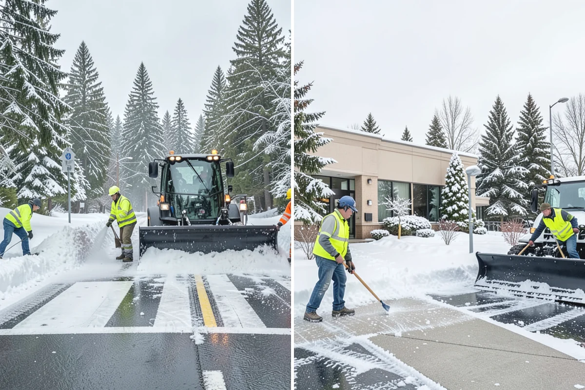 Condominium Snow Plowing in Buckley, Pierce County, WA - Review the site plan to separate deeded stalls from common lanes and visitor parking