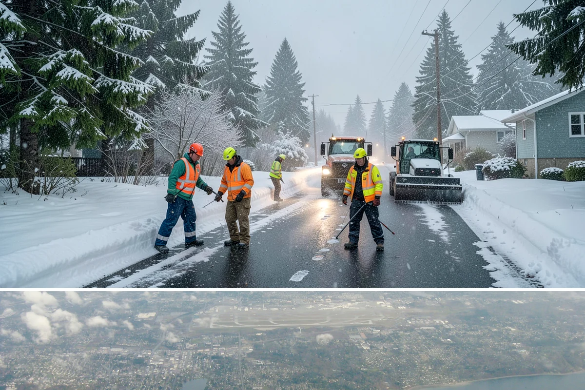 Condominium Snow Plowing in Burien, King County, WA - Get on the schedule in autumn so your association is covered before the first freeze locks the courtyards in ice.