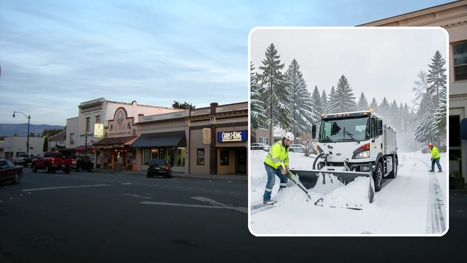 Condominium Snow Plowing in Burlington, Skagit County, WA - We plow condominium drive lanes, deeded parking, and entry courts so owners and their guests keep safe footing during a snow...