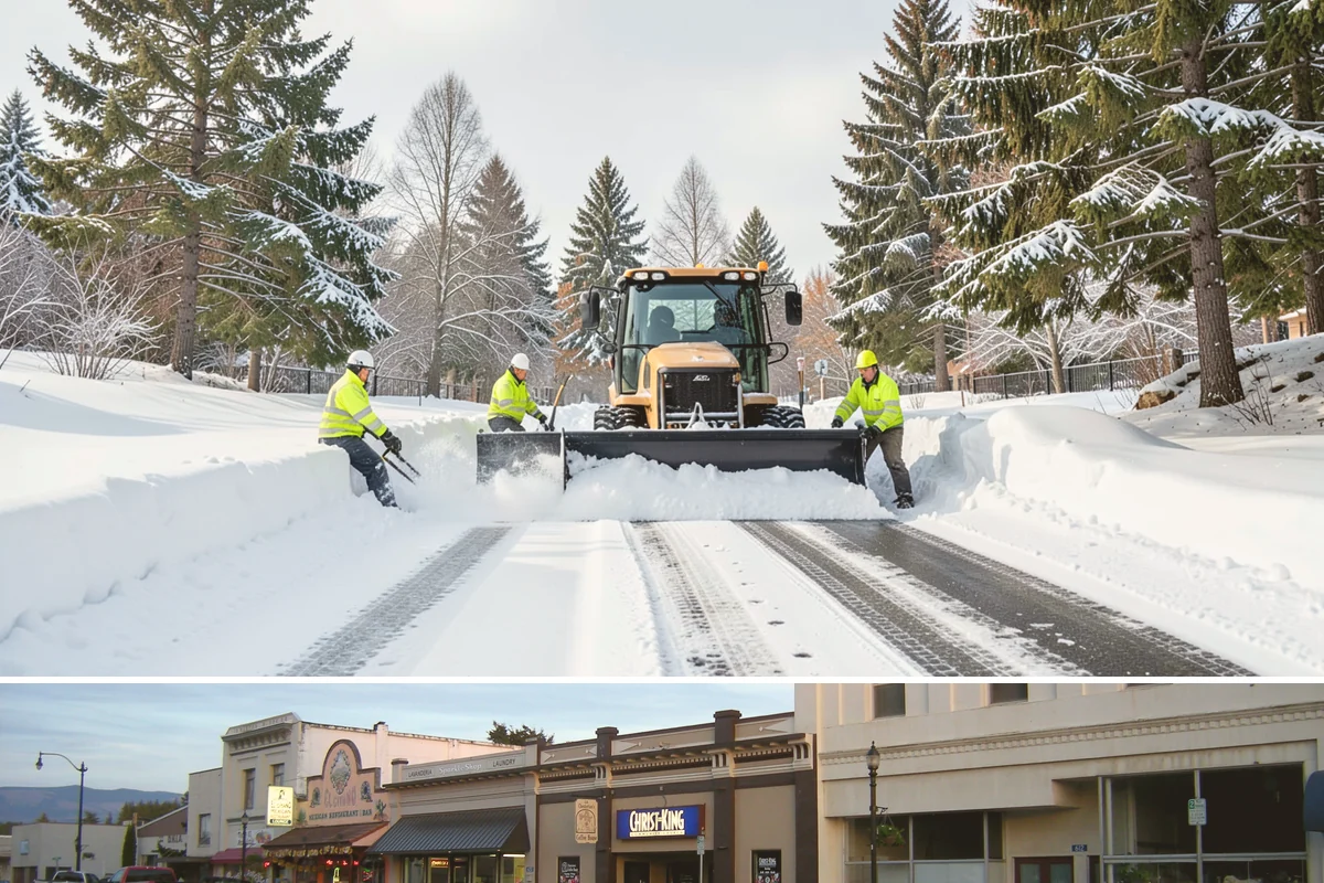 Condominium Snow Plowing in Burlington, Skagit County, WA - Get on the schedule in autumn so your association is covered before the first freeze locks the courtyards in ice.