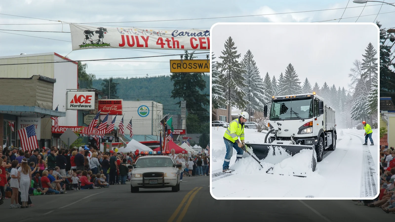 Condominium Snow Plowing in Carnation, King County, WA - We plow condominium drive lanes, deeded parking, and entry courts so owners and their guests keep safe footing during a snow...