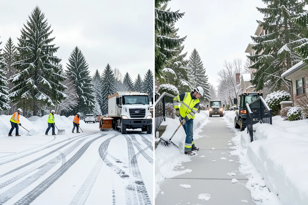 Condominium Snow Plowing in Concrete, Skagit County, WA - Review the site plan to separate deeded stalls from common lanes and visitor parking