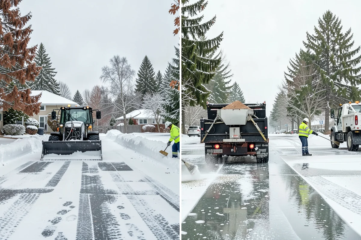 Condominium Snow Plowing in DuPont, Pierce County, WA - Review the site plan to separate deeded stalls from common lanes and visitor parking
