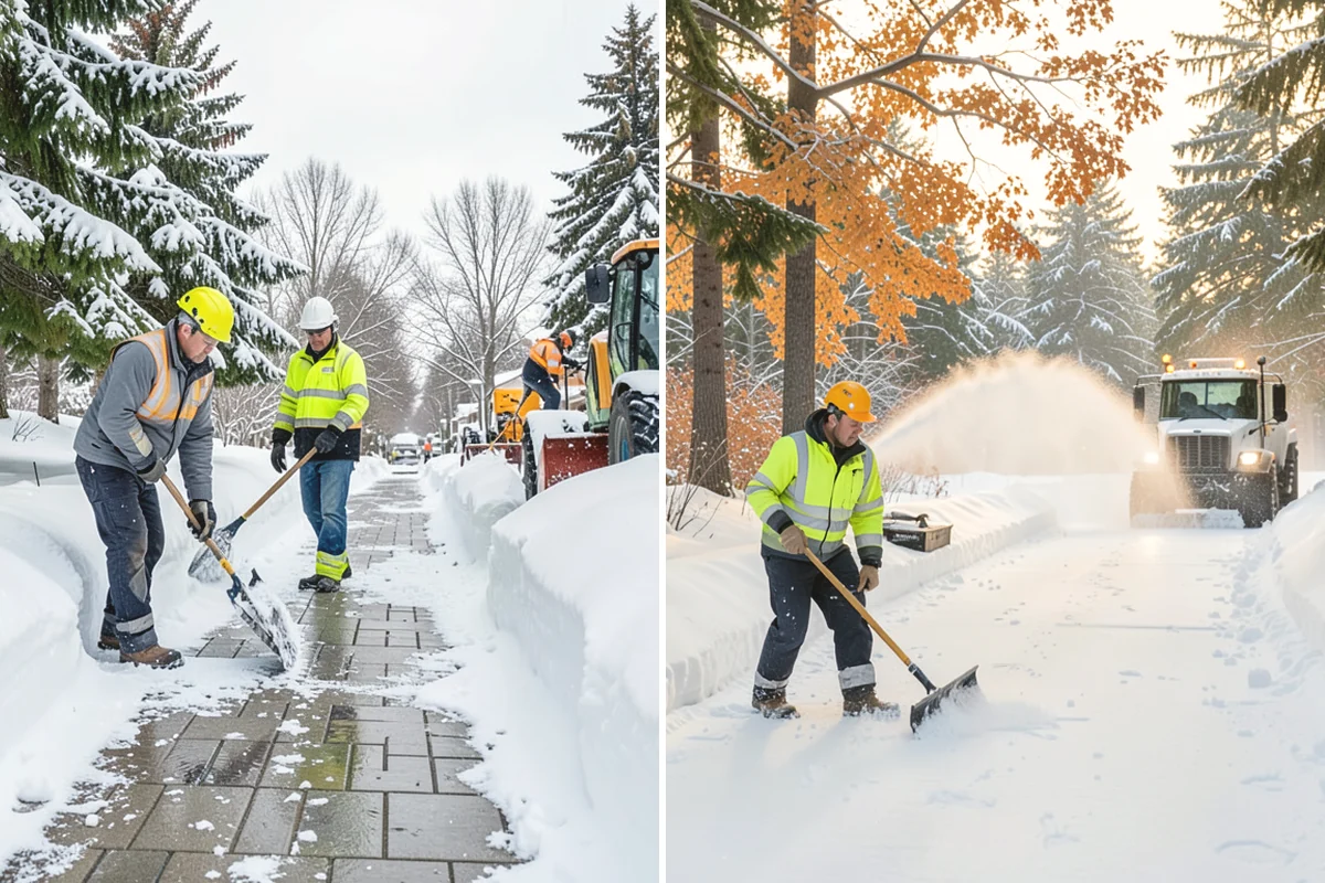 Condominium Snow Plowing in Duvall, King County, WA - Review the site plan to separate deeded stalls from common lanes and visitor parking