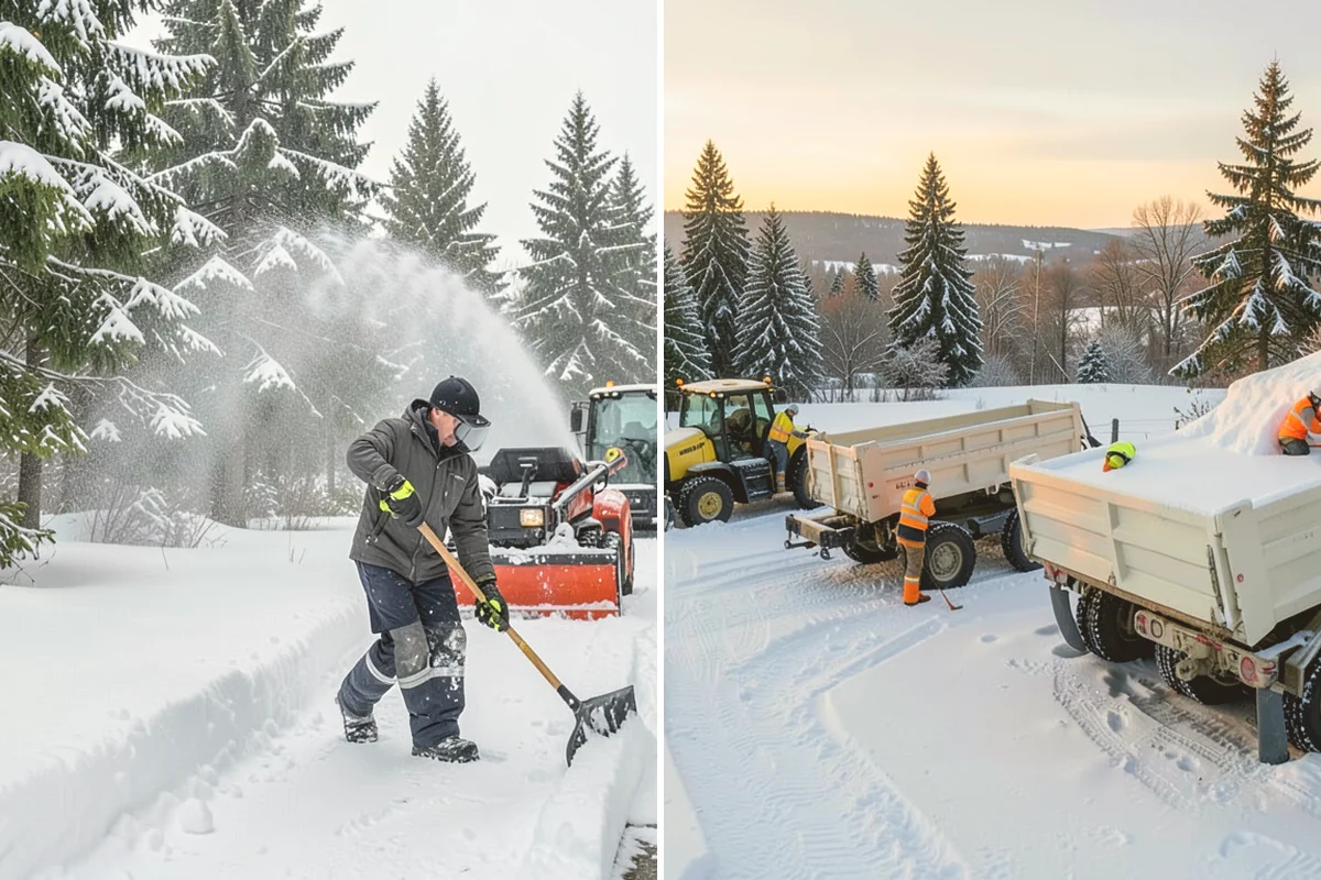 Condominium Snow Plowing in Edmonds, Snohomish County, WA - Review the site plan to separate deeded stalls from common lanes and visitor parking