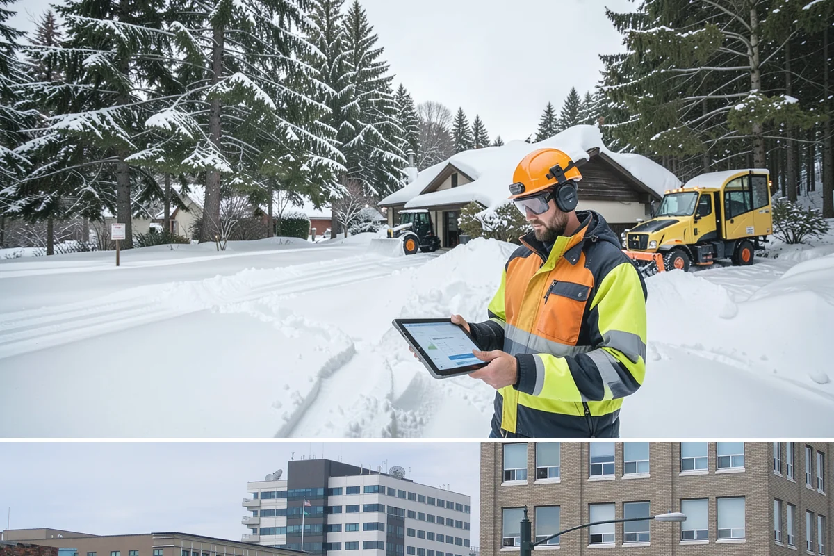 Condominium Snow Plowing in Everett, Snohomish County, WA - Get on the schedule in autumn so your association is covered before the first freeze locks the courtyards in ice.