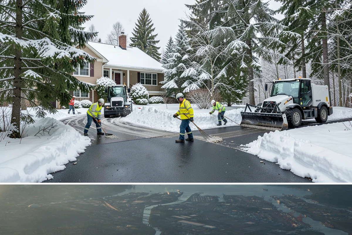 Condominium Snow Plowing in Fife, Pierce County, WA - Get on the schedule in autumn so your association is covered before the first freeze locks the courtyards in ice.