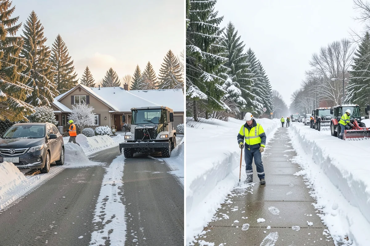 Condominium Snow Plowing in Granite Falls, Snohomish County, WA - Review the site plan to separate deeded stalls from common lanes and visitor parking