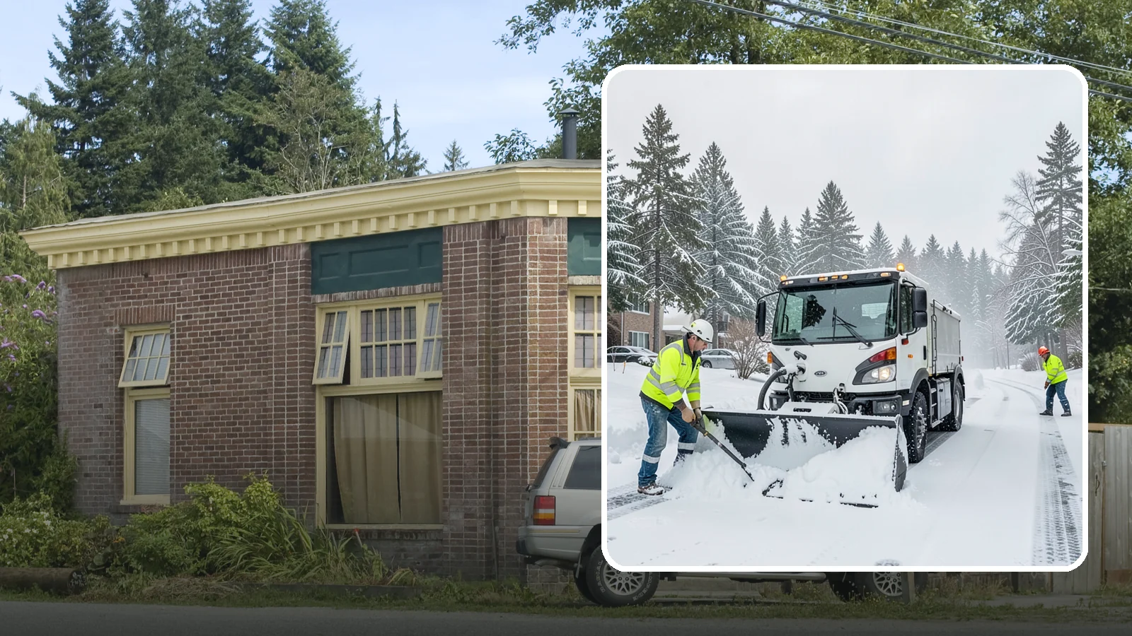 Condominium Snow Plowing in Hamilton, Skagit County, WA - We plow condominium drive lanes, deeded parking, and entry courts so owners and their guests keep safe footing during a snow...