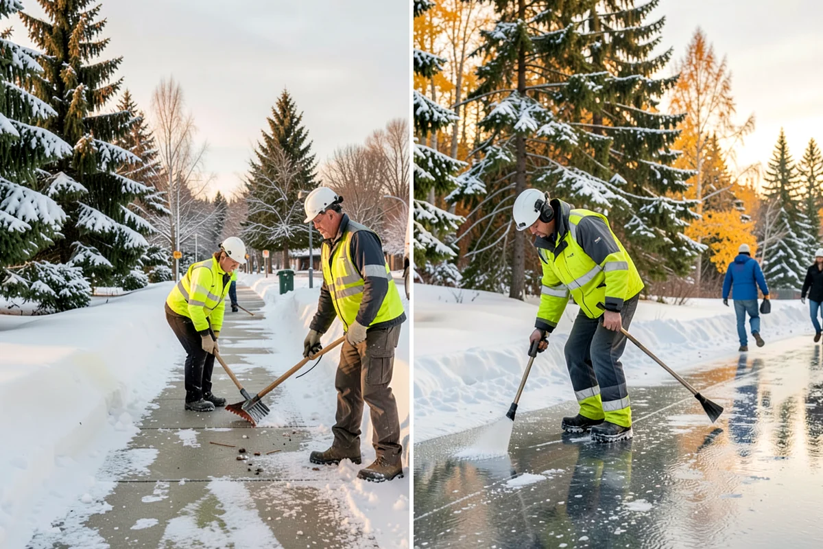 Condominium Snow Plowing in Hunts Point, King County, WA - Review the site plan to separate deeded stalls from common lanes and visitor parking