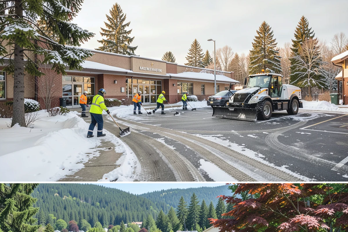Condominium Snow Plowing in Index, Snohomish County, WA - Get on the schedule in autumn so your association is covered before the first freeze locks the courtyards in ice.