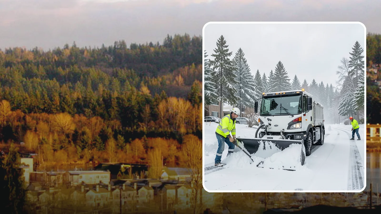 Condominium Snow Plowing in Kenmore, King County, WA - We plow condominium drive lanes, deeded parking, and entry courts so owners and their guests keep safe footing during a snow...
