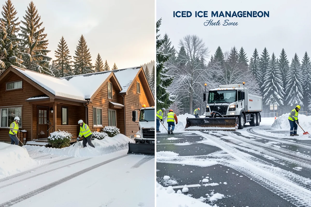 Condominium Snow Plowing in Kenmore, King County, WA - Review the site plan to separate deeded stalls from common lanes and visitor parking