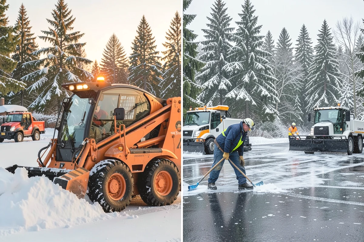 Condominium Snow Plowing in Lake Stevens, Snohomish County, WA - Review the site plan to separate deeded stalls from common lanes and visitor parking