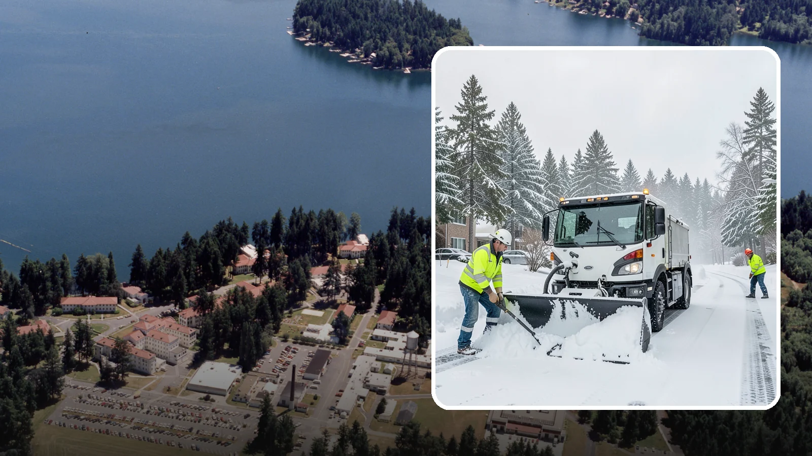 Condominium Snow Plowing in Lakewood, Pierce County, WA - We plow condominium drive lanes, deeded parking, and entry courts so owners and their guests keep safe footing during a snow...