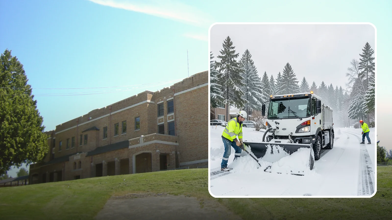 Condominium Snow Plowing in Maple Valley, King County, WA - We plow condominium drive lanes, deeded parking, and entry courts so owners and their guests keep safe footing during a snow...
