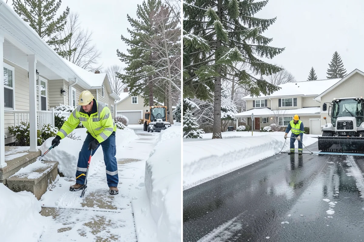 Condominium Snow Plowing in Marysville, Snohomish County, WA - Review the site plan to separate deeded stalls from common lanes and visitor parking