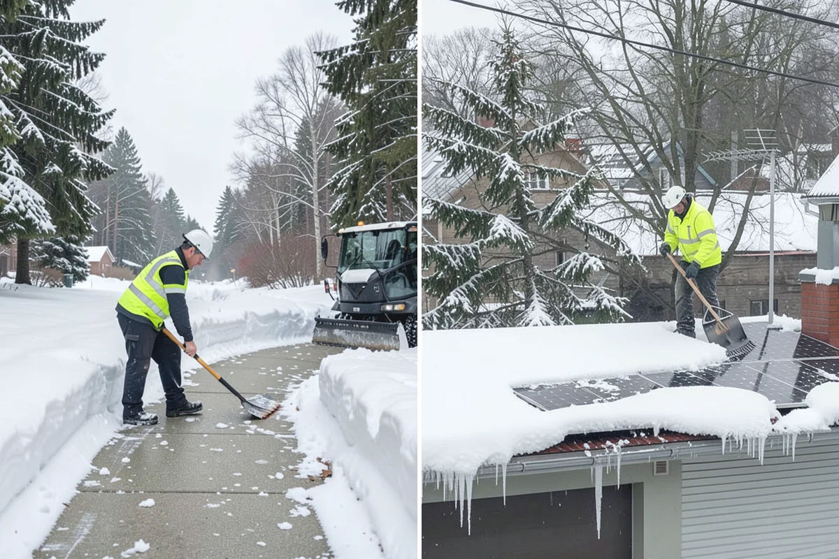 Condominium Snow Plowing in Medina, King County, WA - Review the site plan to separate deeded stalls from common lanes and visitor parking