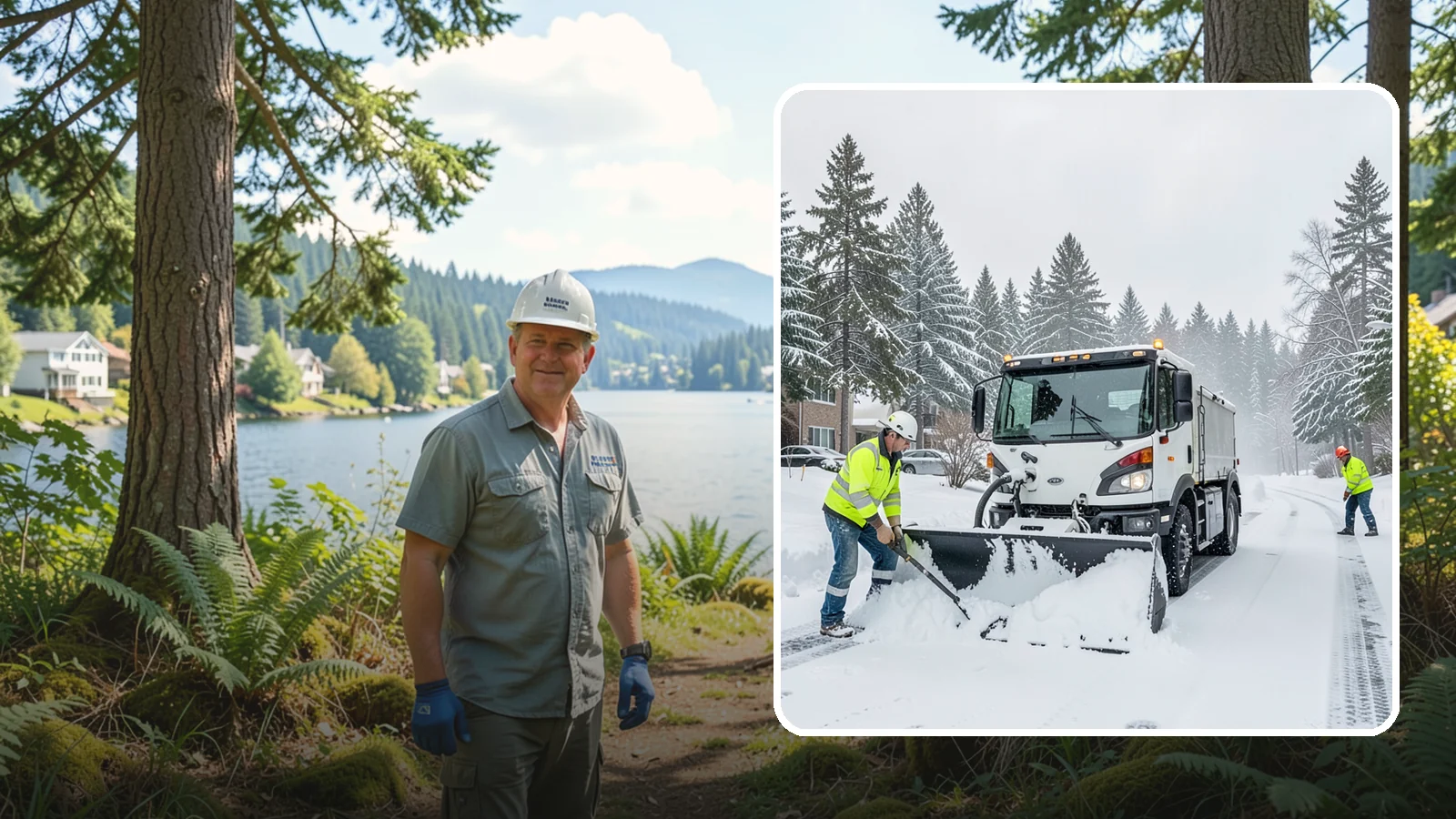Condominium Snow Plowing in Milton, King County, WA - We plow condominium drive lanes, deeded parking, and entry courts so owners and their guests keep safe footing during a snow...