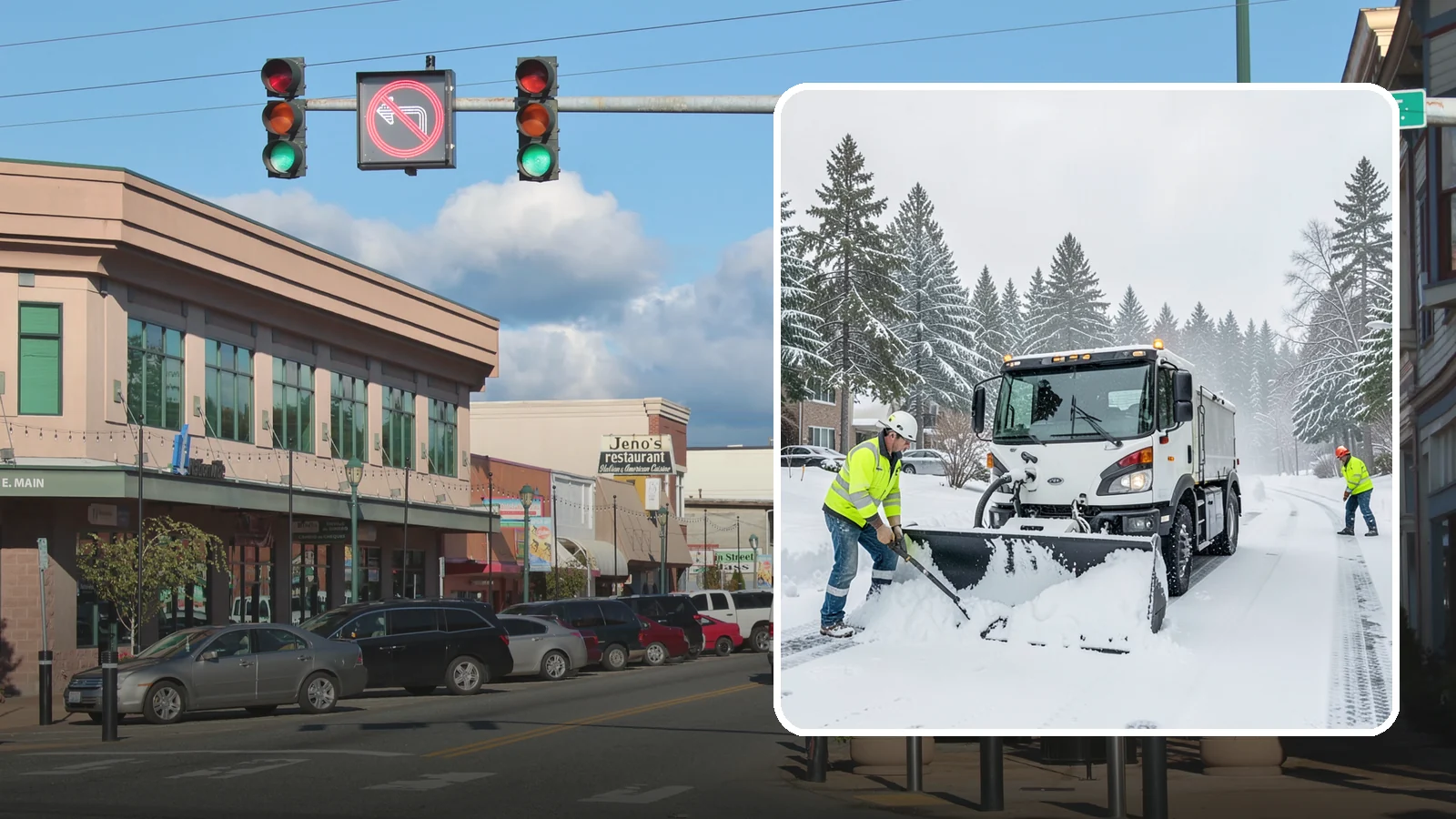 Condominium Snow Plowing in Monroe, Snohomish County, WA - We plow condominium drive lanes, deeded parking, and entry courts so owners and their guests keep safe footing during a snow...