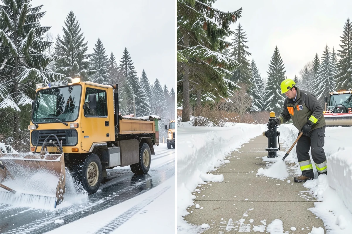Condominium Snow Plowing in Monroe, Snohomish County, WA - Review the site plan to separate deeded stalls from common lanes and visitor parking