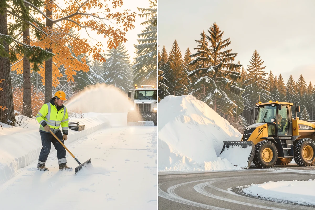 Condominium Snow Plowing in Mount Vernon, Skagit County, WA - Review the site plan to separate deeded stalls from common lanes and visitor parking