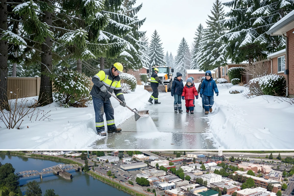 Condominium Snow Plowing in Mount Vernon, Skagit County, WA - Get on the schedule in autumn so your association is covered before the first freeze locks the courtyards in ice.